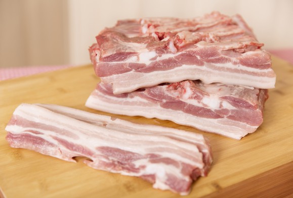 Artisanal salted bacon / 500g