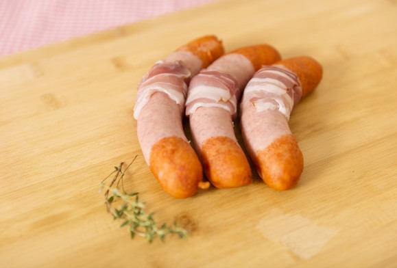 Barbecue sausage with bacon 4 pieces x 120g