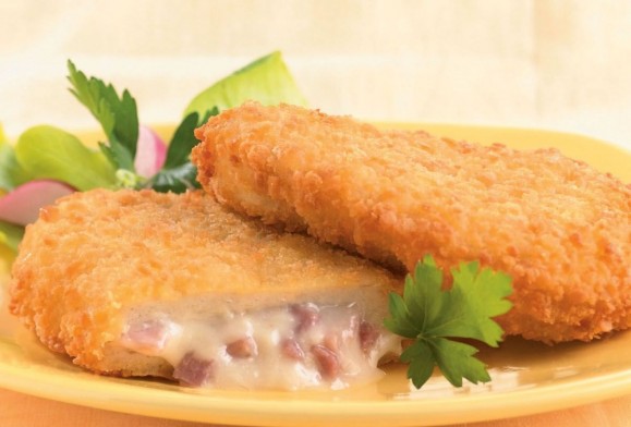 Voorgebakken kipfilet kaas ham / 2 stuks